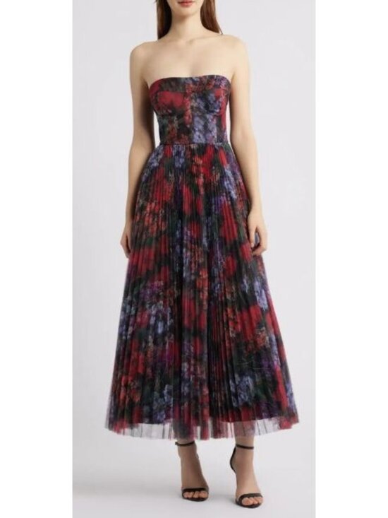 Hutch Dresses & Skirts - Hutch Alba Floral Strapless Mesh Maxi Corset Dress Gown Sz 10 NEW
